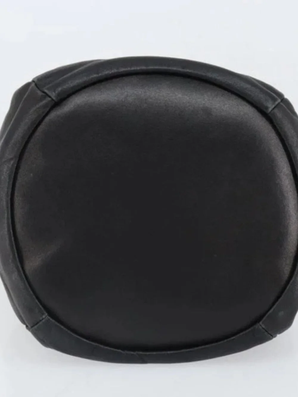 CHANEL Purse Pouch Lamb Skin Black CC Auth 164798